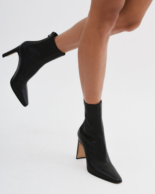 Jo Mercer Flat Chunky Ankle Boots JUNE HIGH ANKLE BOOTS BLACK