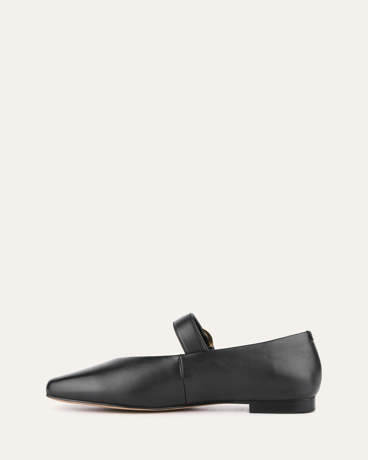 ANNABELLE CASUAL FLATS BLACK LEATHER