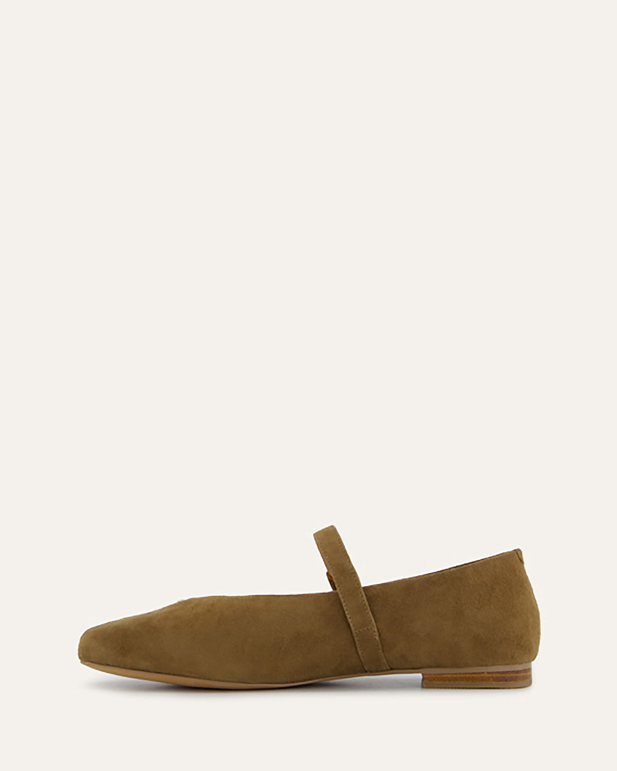 APRIL CASUAL FLATS BARK SUEDE