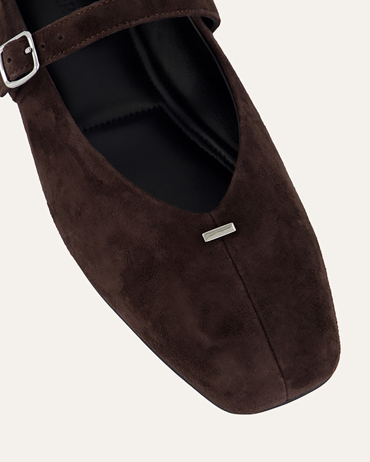 APRIL CASUAL FLATS BITTER CHOC SUEDE