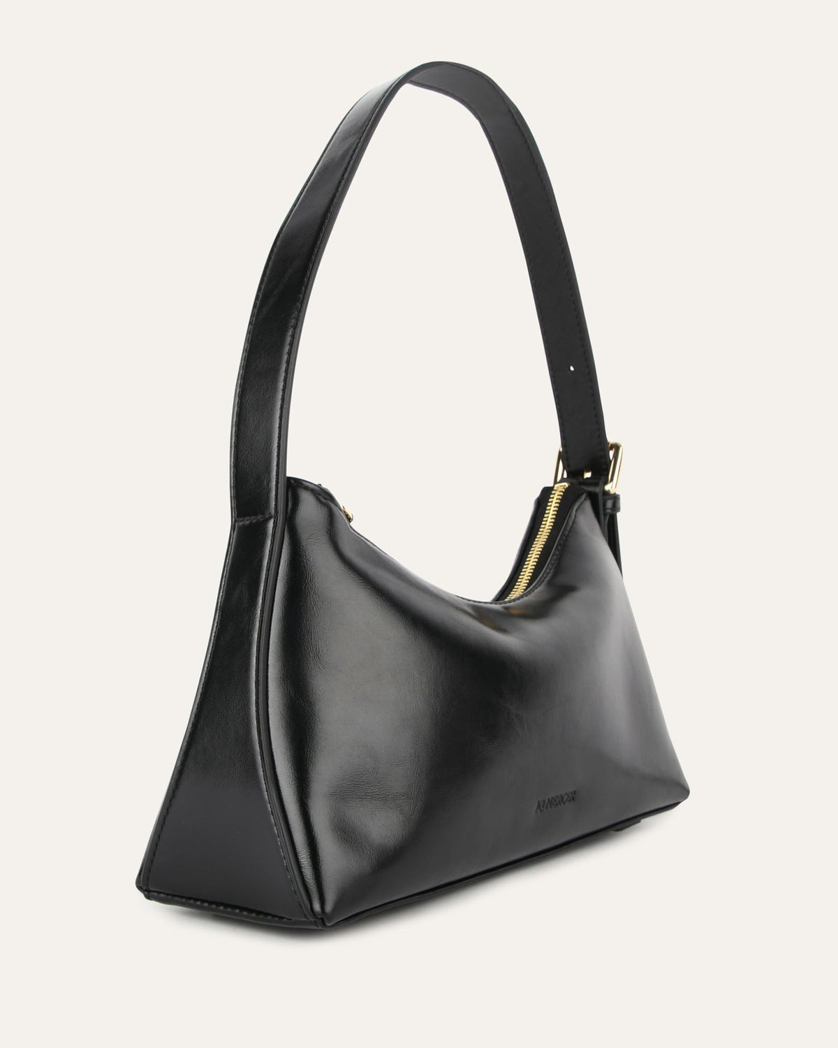 ARLO SHOULDER BAG BLACK LEATHER