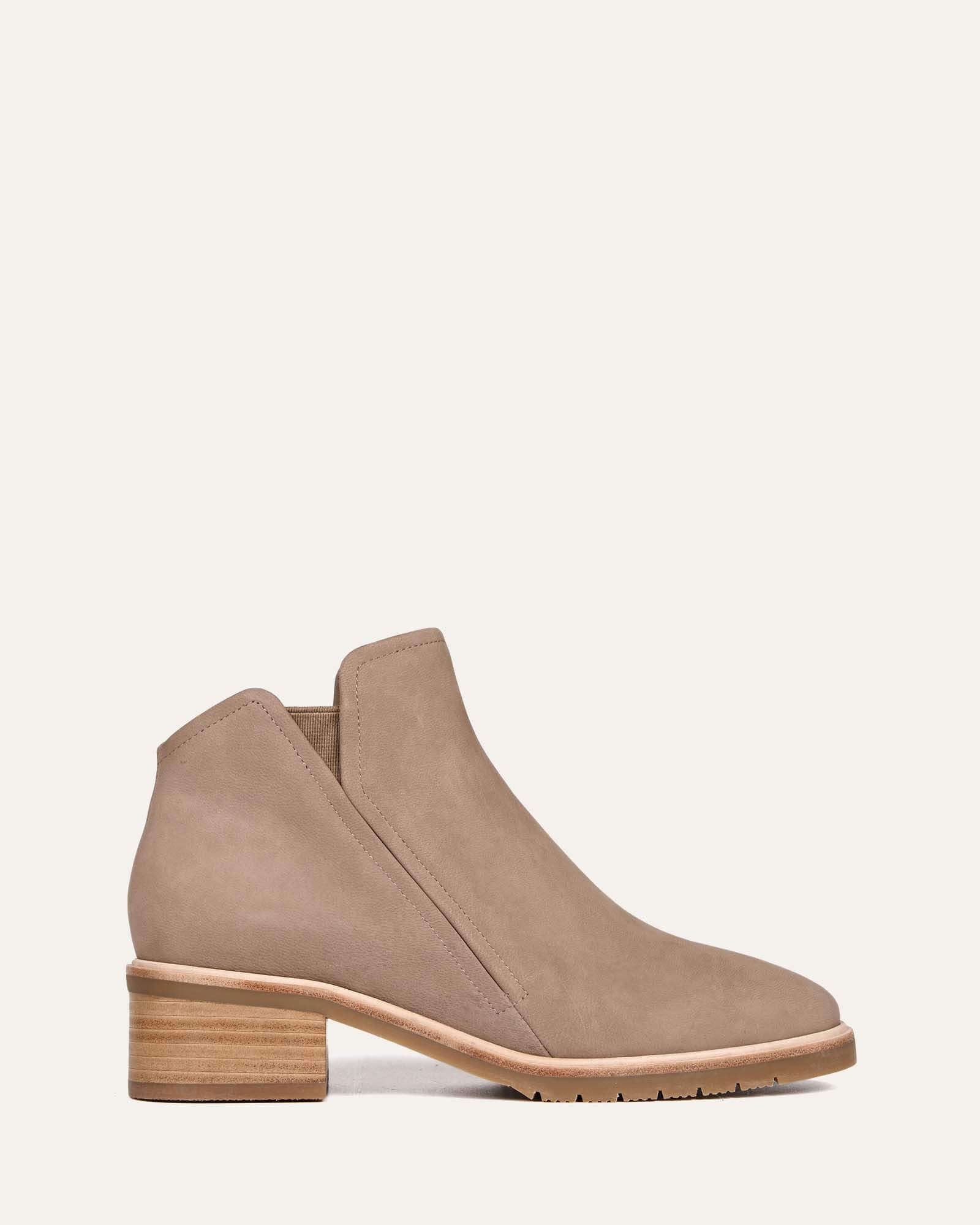 Taupe flat outlet boots