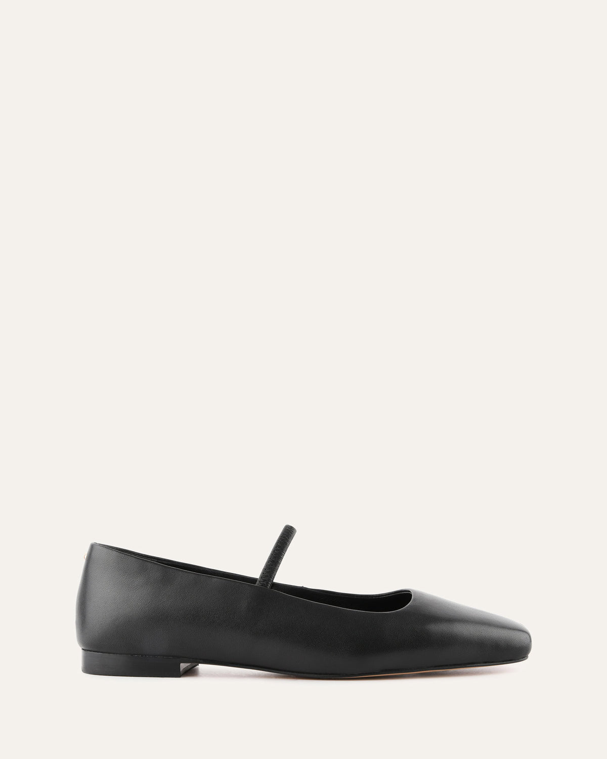 AVERY CASUAL FLATS BLACK LEATHER