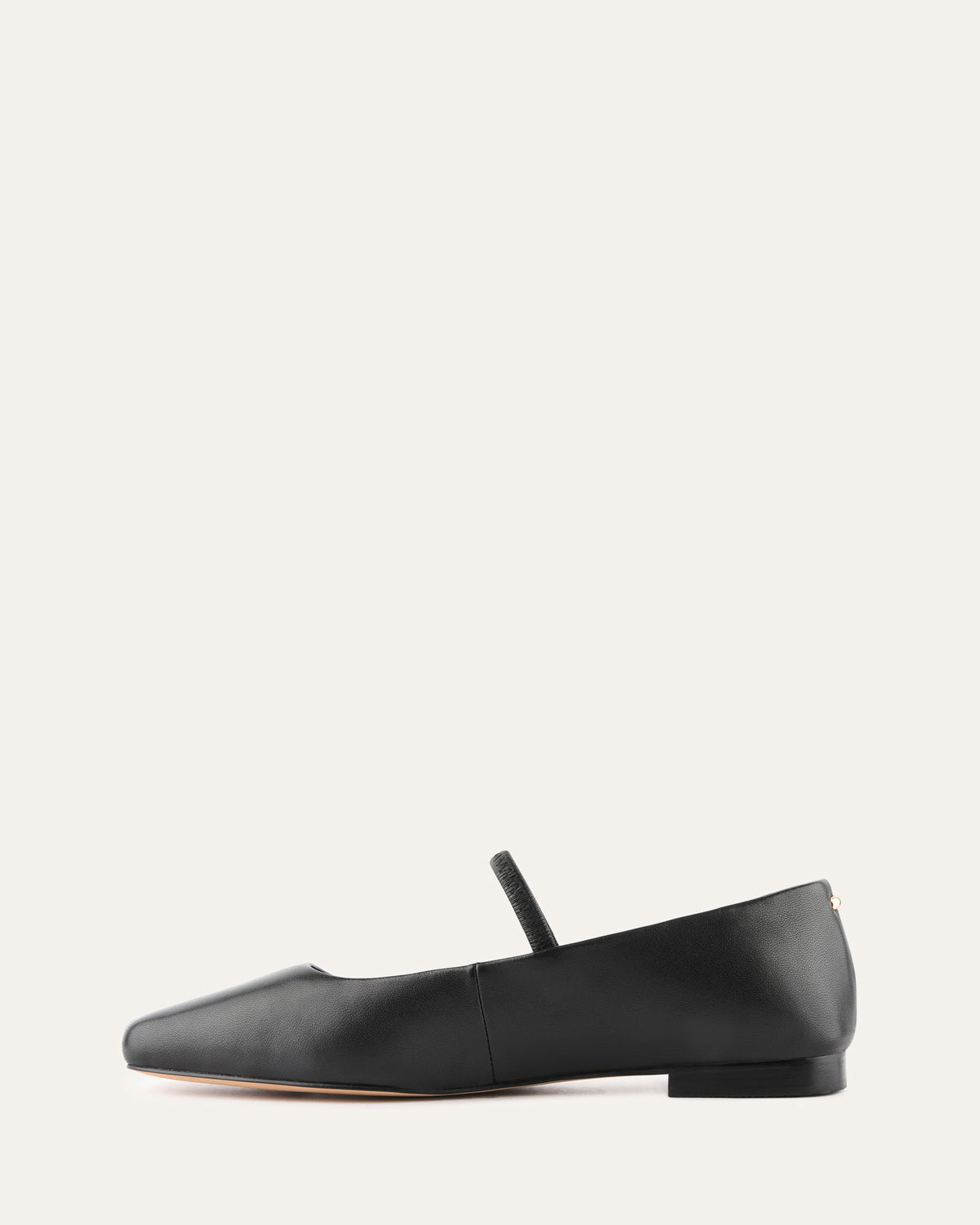 AVERY CASUAL FLATS BLACK LEATHER