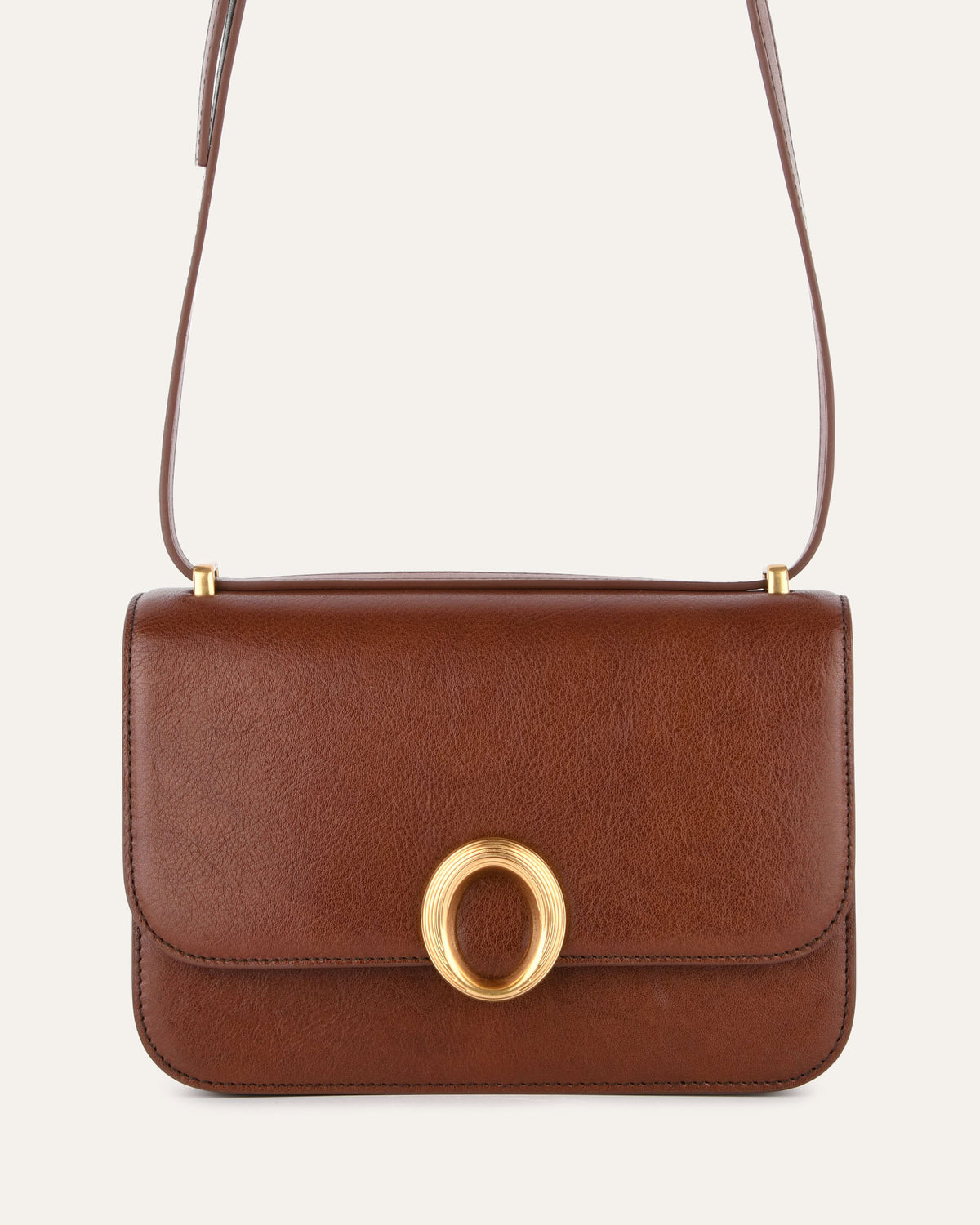 BOBBIE CROSS BODY DEEP TAN LEATHER