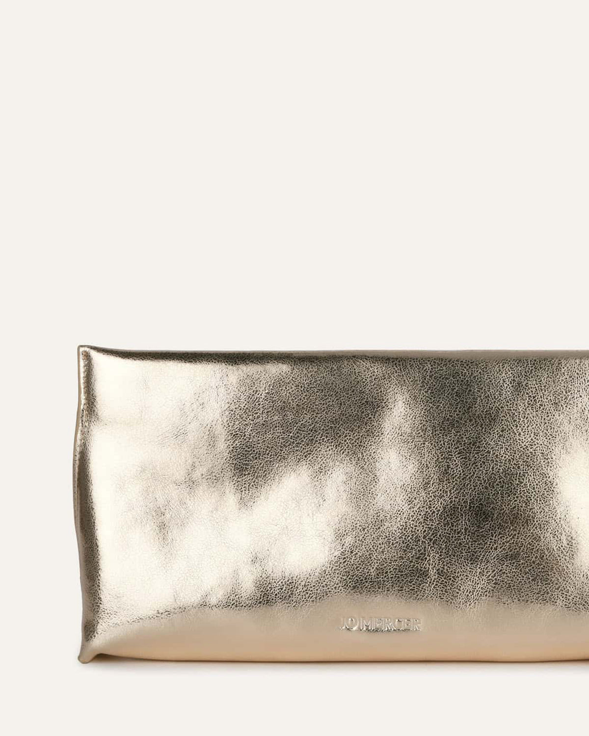 BONNIE CLUTCH BAG LIGHT GOLD LEATHER
