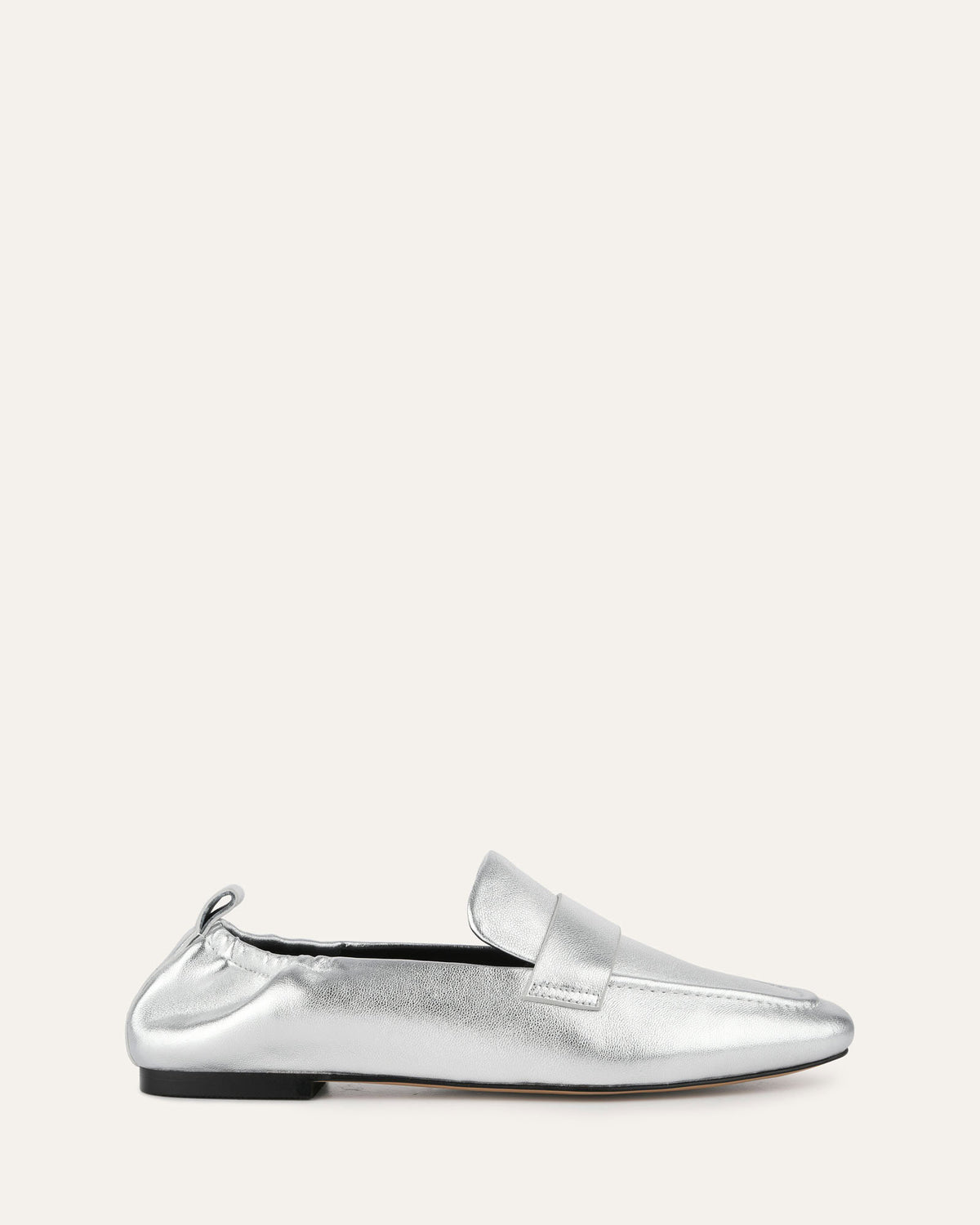 BOWEN LOAFERS SILVER LEATHER