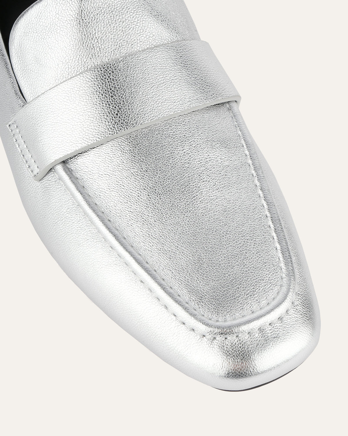 BOWEN LOAFERS SILVER LEATHER