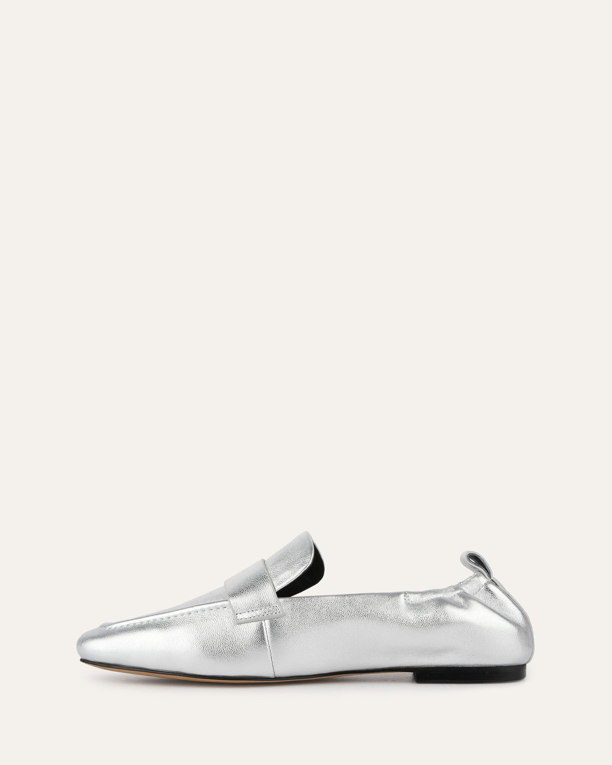 BOWEN LOAFERS SILVER LEATHER