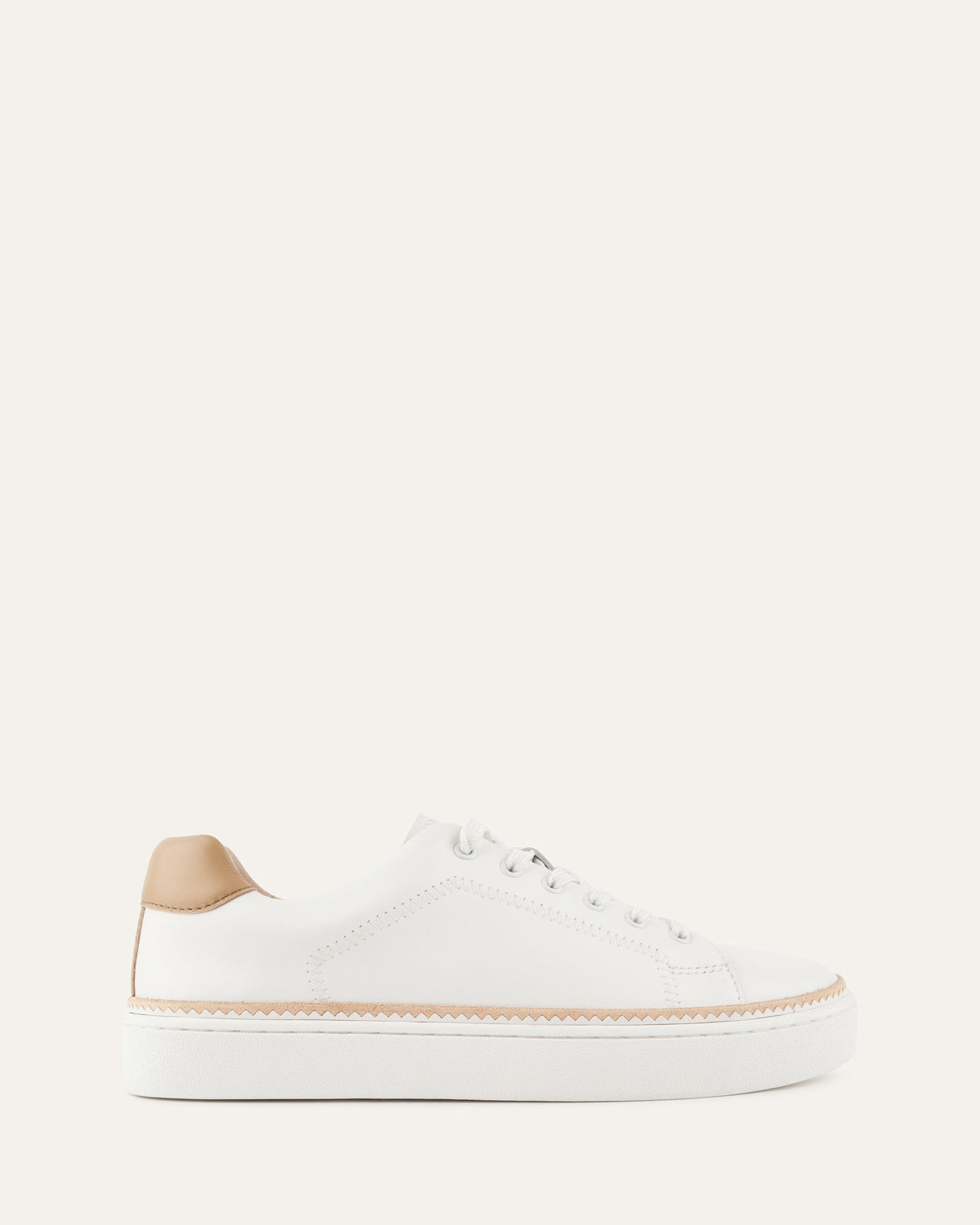 BRINLEY SNEAKERS WHITE LEATHER