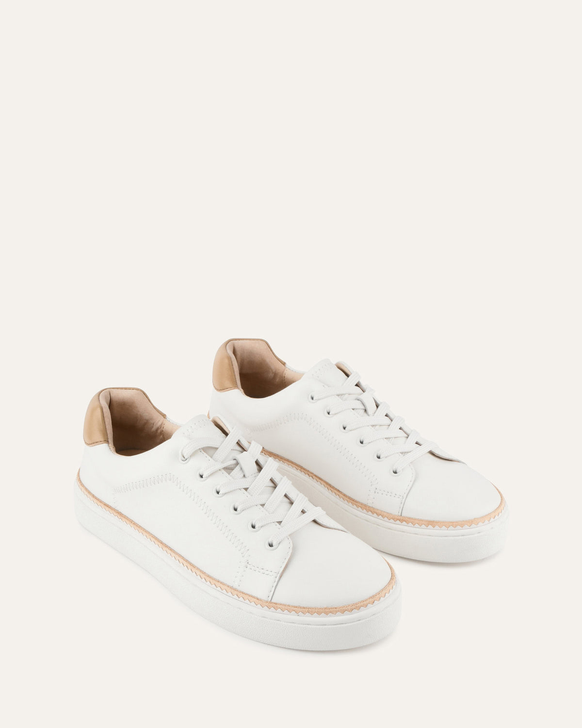 BRINLEY SNEAKERS WHITE LEATHER