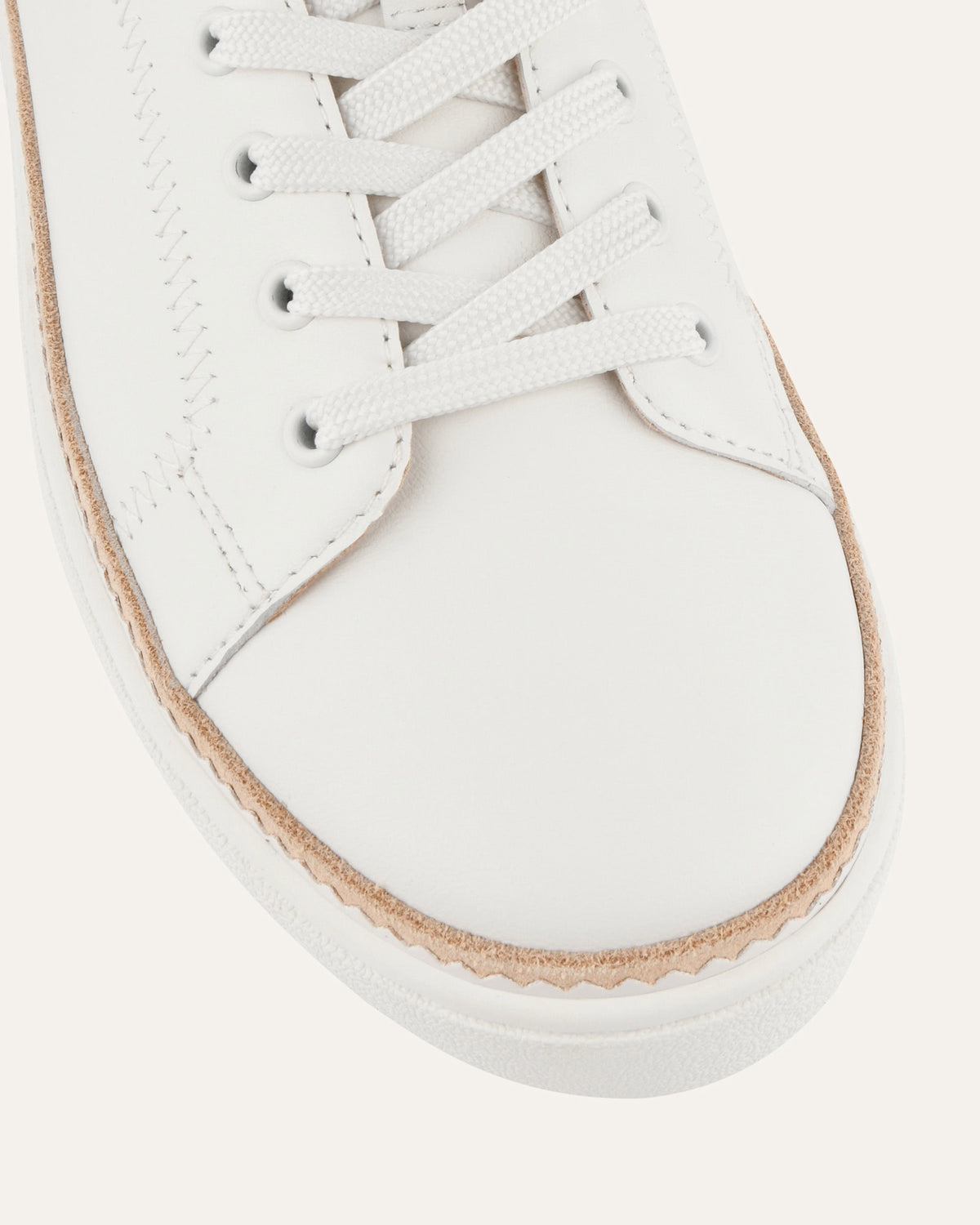 BRINLEY SNEAKERS WHITE LEATHER