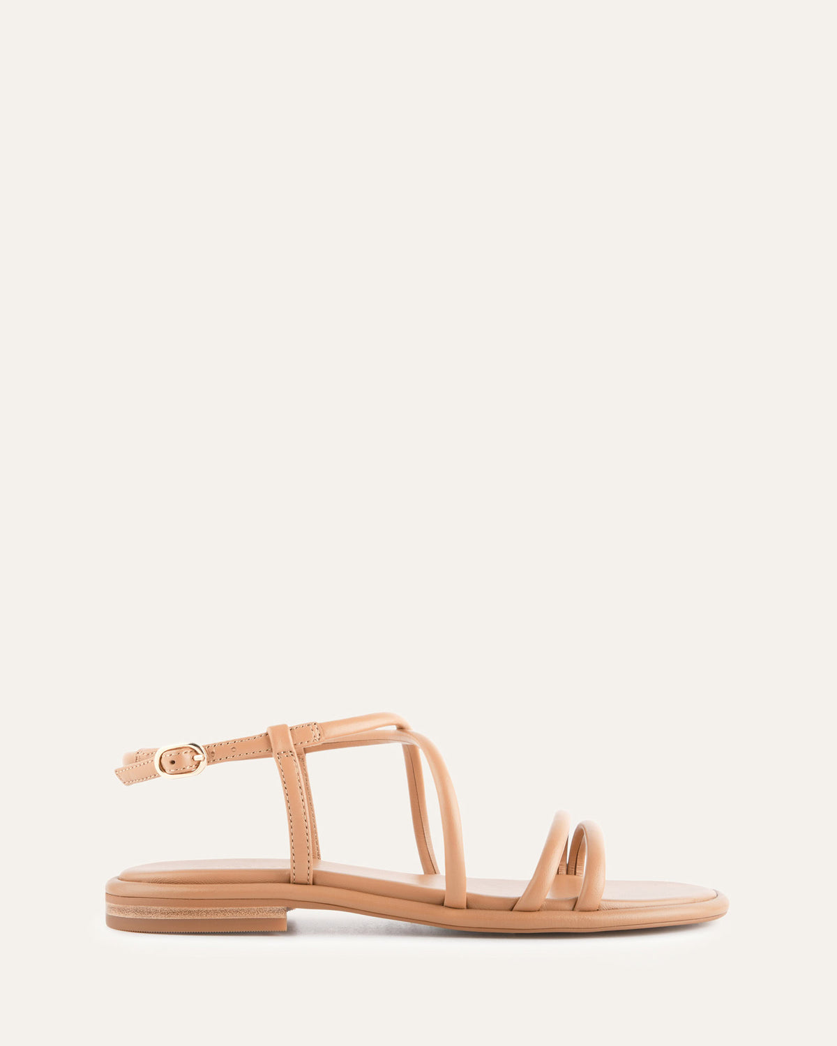 CATALINA FLAT SANDALS TOFFEE LEATHER