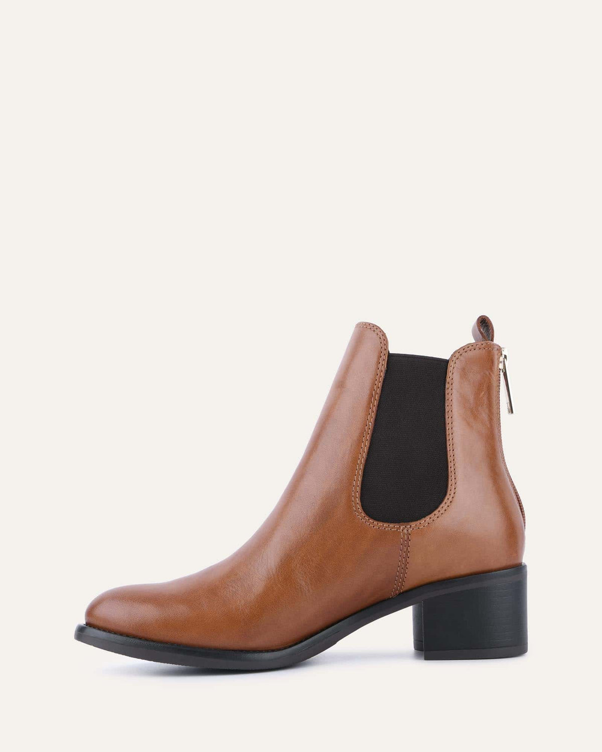 CLAIRE MID ANKLE BOOTS BRANDY LEATHER