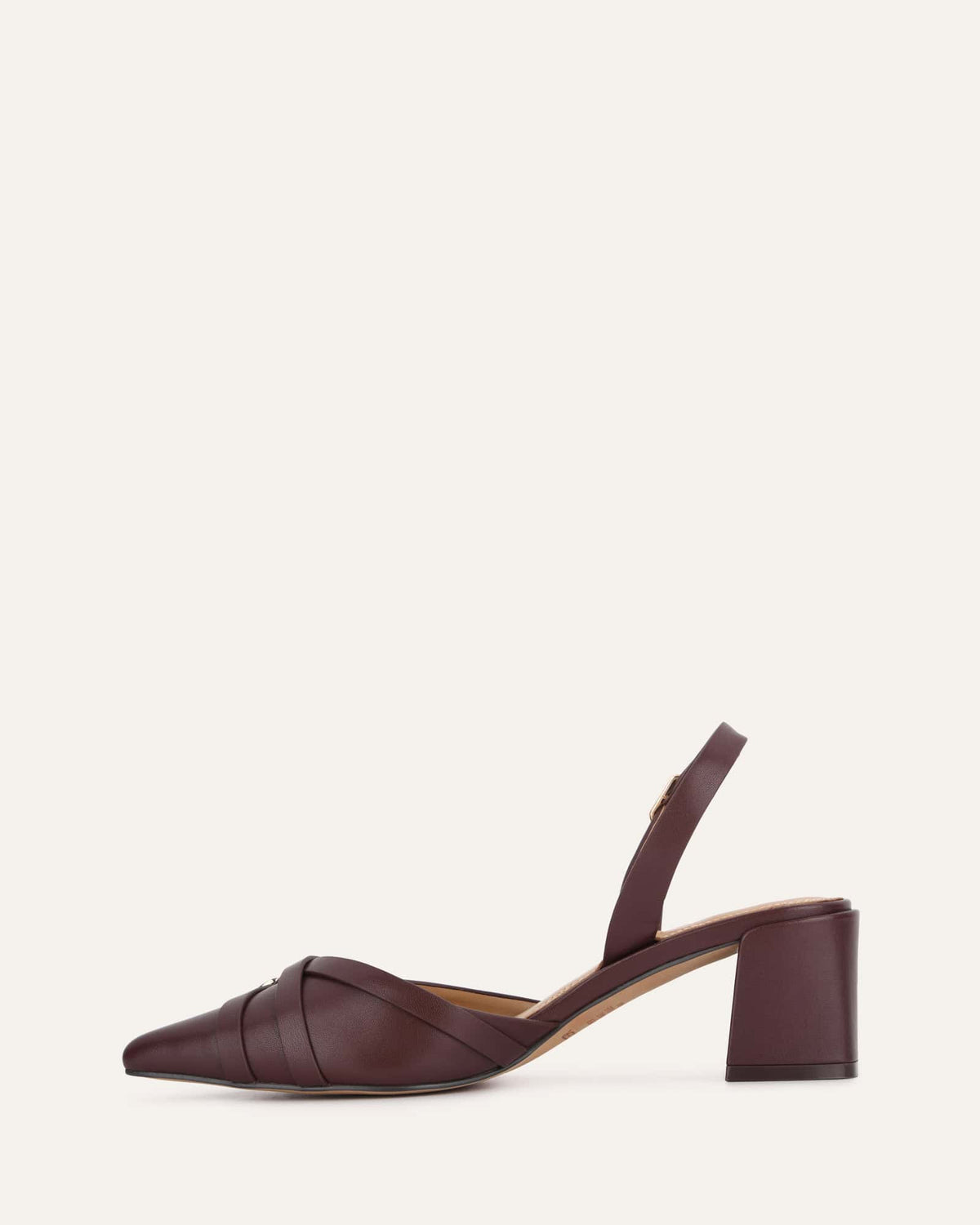 COBY LOW HEELS COCOA BROWN LEATHER
