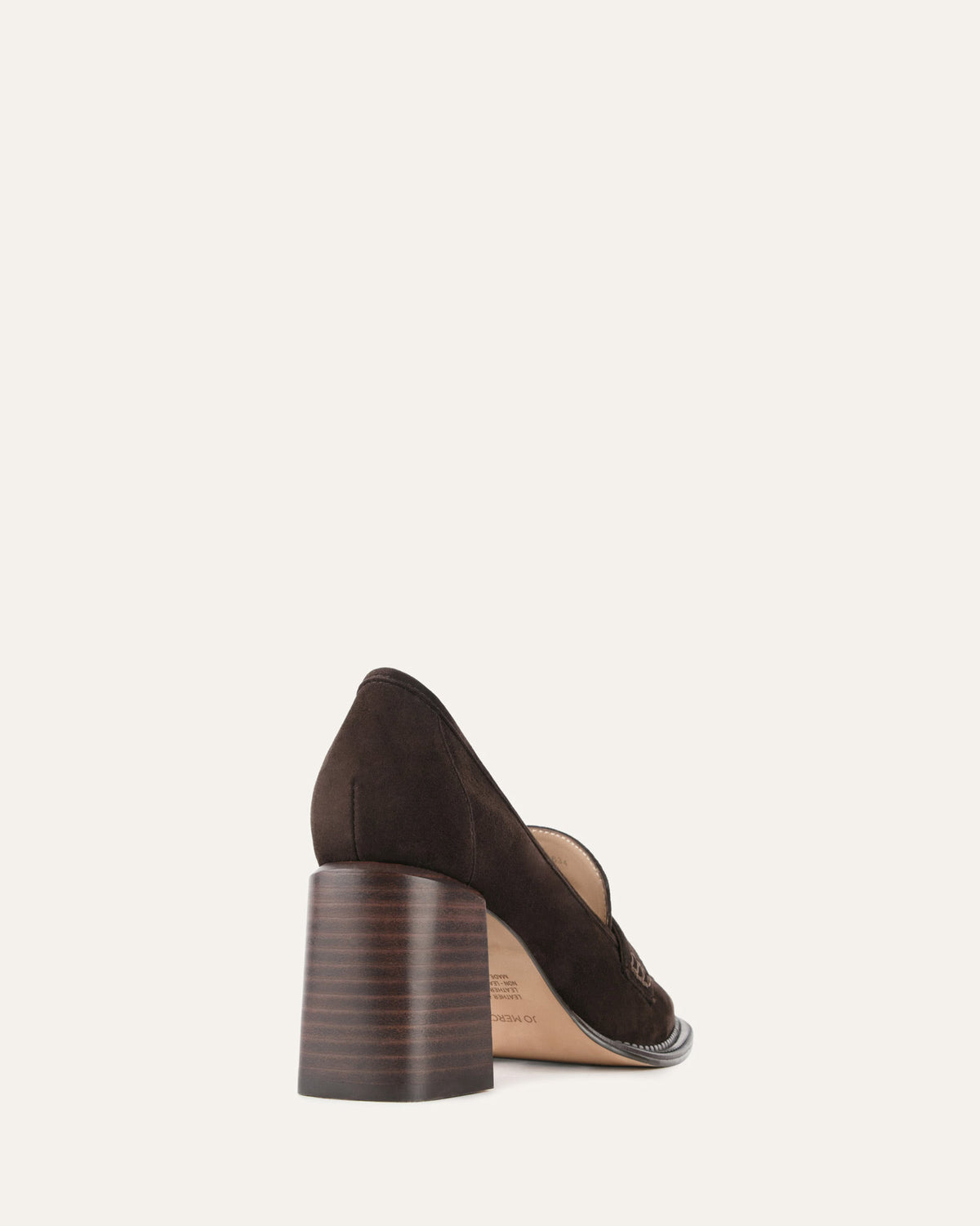 DELILAH MID HEEL LOAFERS BITTER CHOC SUEDE