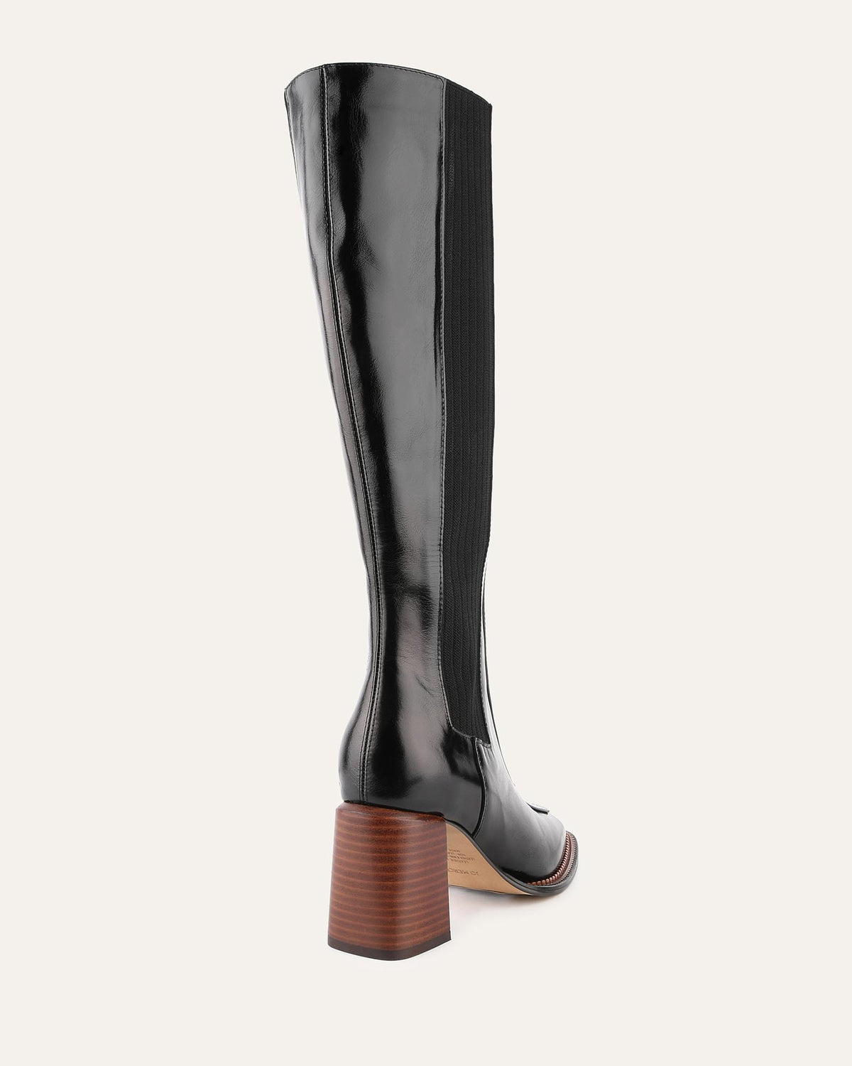 DIVINE KNEE BOOTS BLACK LEATHER