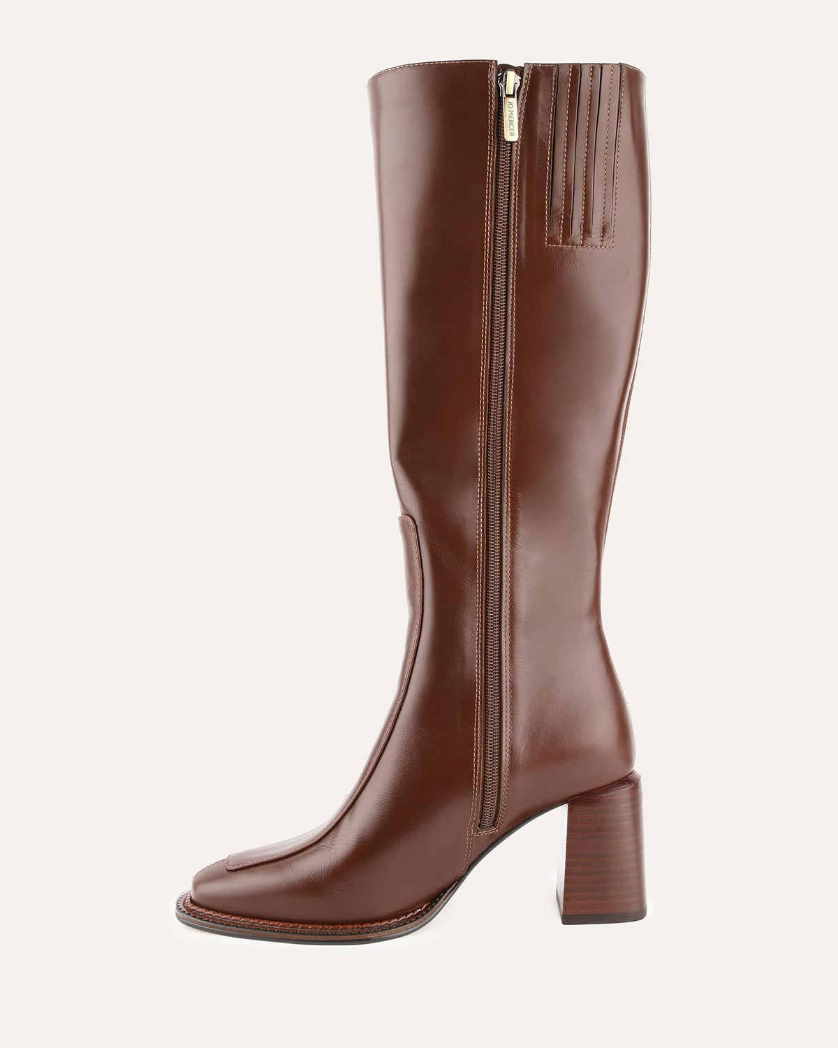 DIVINE KNEE BOOTS DARK CHOC LEATHER