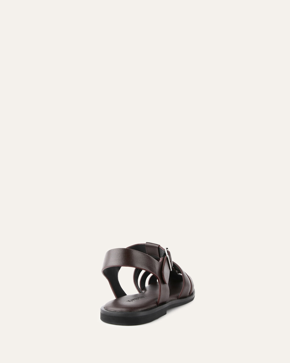 FINN FLAT SANDALS CHOCOLATE LEATHER