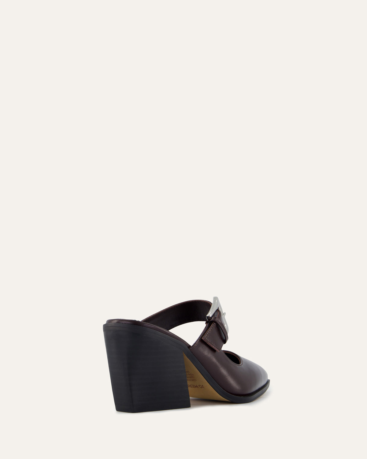 FLOSSY MID HEELS MERLOT LEATHER