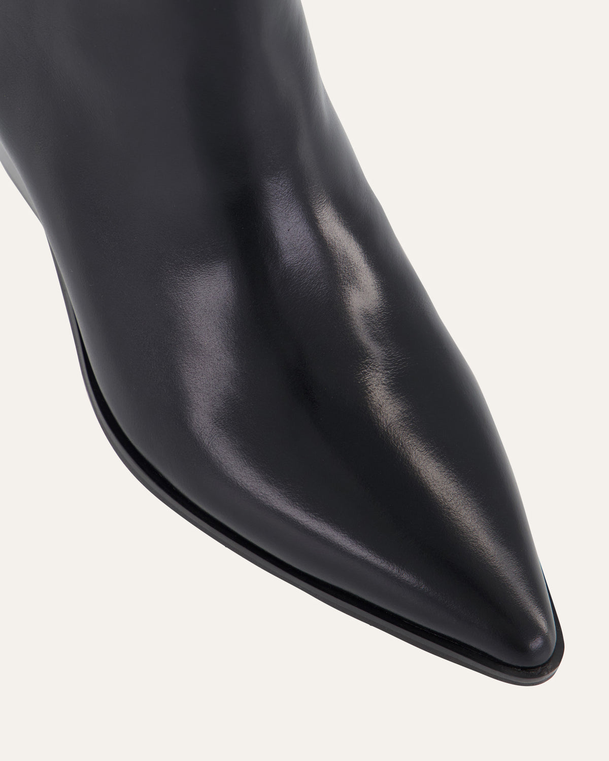 FREDDIE MID ANKLE BOOTS BLACK LEATHER