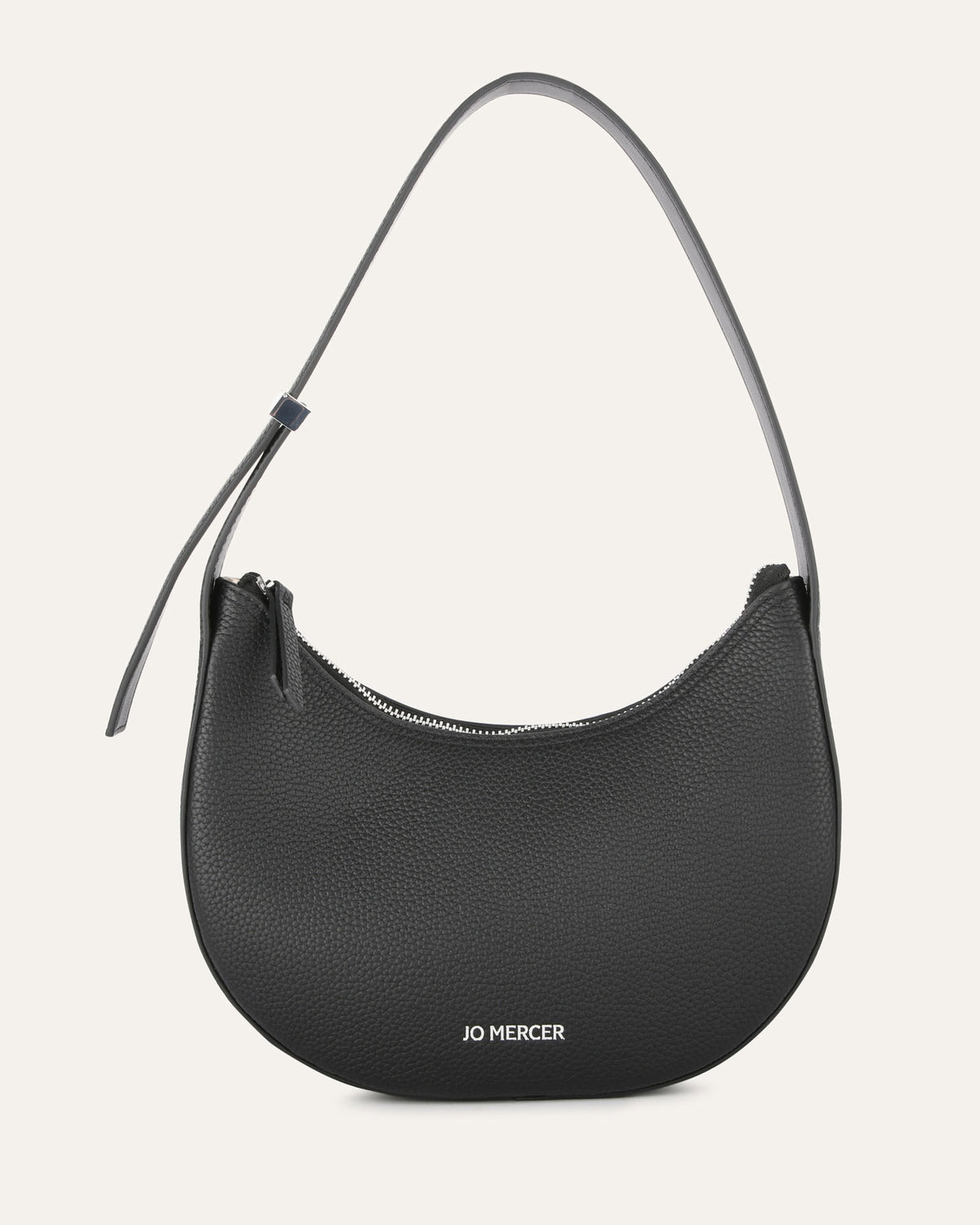 GABRIELA SHOULDER BAG BLACK LEATHER