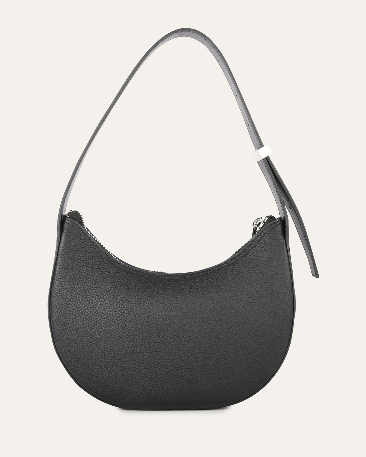 GABRIELA SHOULDER BAG BLACK LEATHER