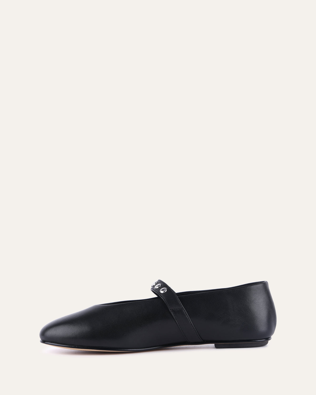GISELLE CASUAL FLATS BLACK LEATHER