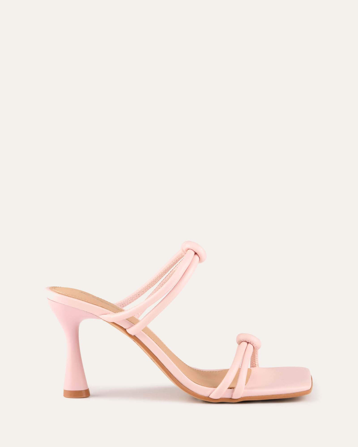 HARLOW HIGH HEEL SANDALS SOFT PINK LEATHER
