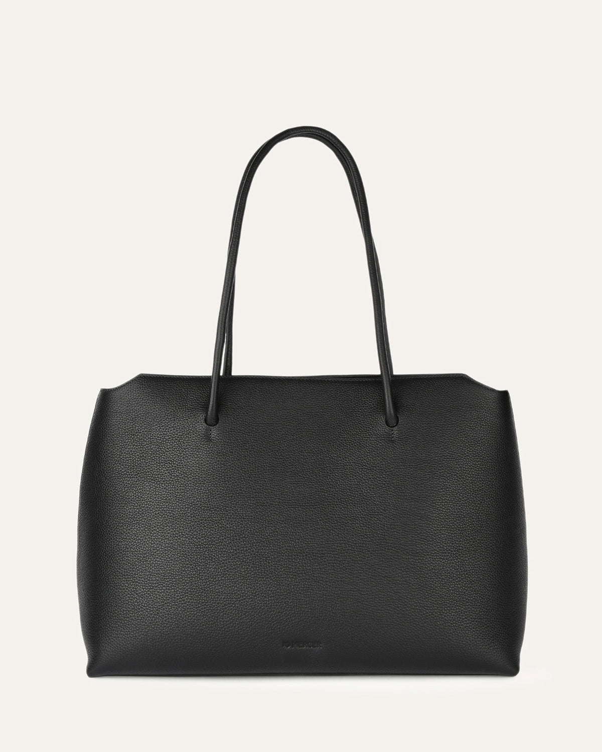 HARVEY TOTE BAG BLACK LEATHER