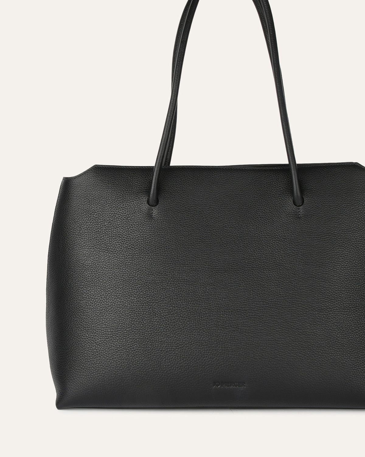 HARVEY TOTE BAG BLACK LEATHER