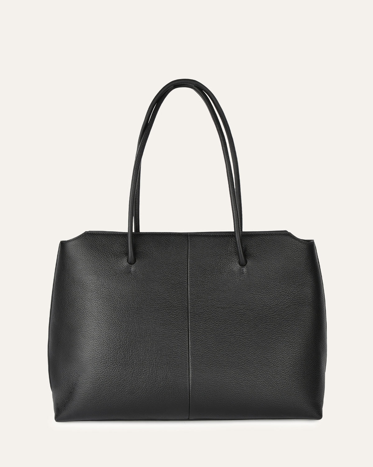 HARVEY TOTE BAG BLACK LEATHER