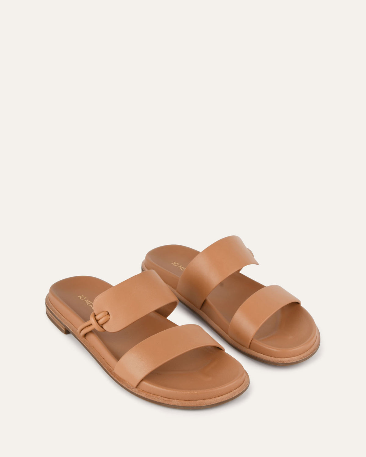 HAYES FLAT SANDALS TOFFEE LEATHER