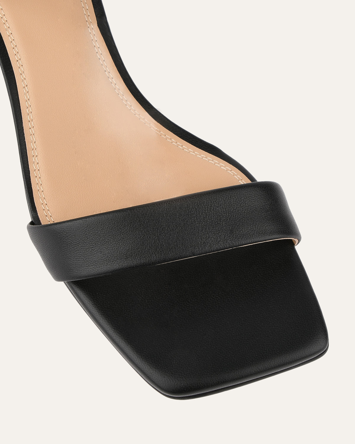 HELEN MID SANDALS BLACK LEATHER