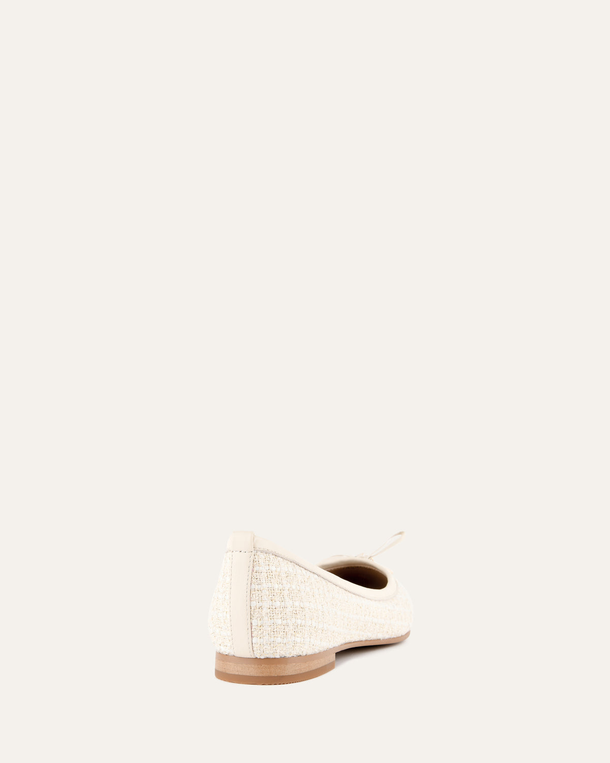 HERMIONE DRESS FLATS OFF WHITE WOVEN