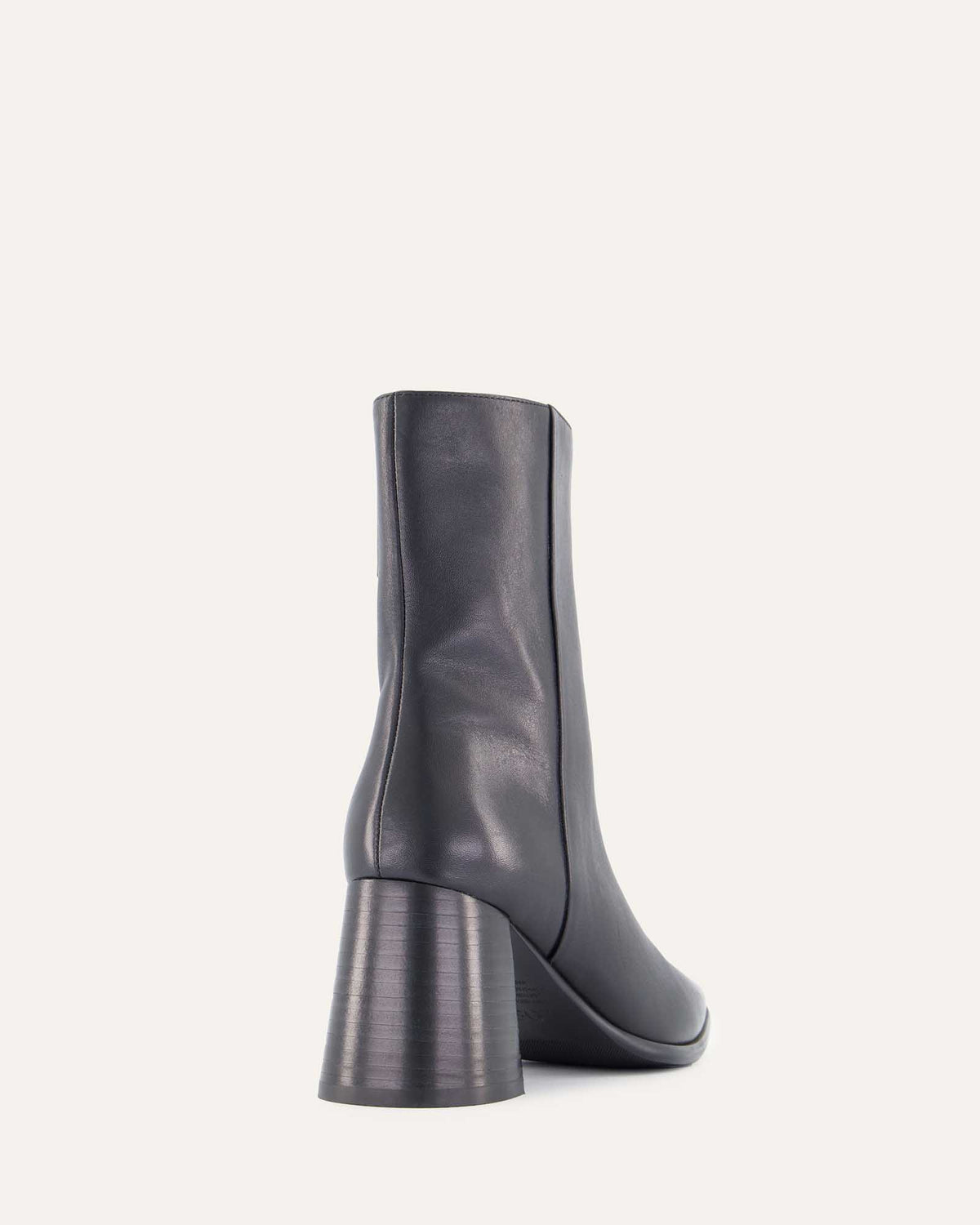 IGGY MID ANKLE BOOTS BLACK LEATHER