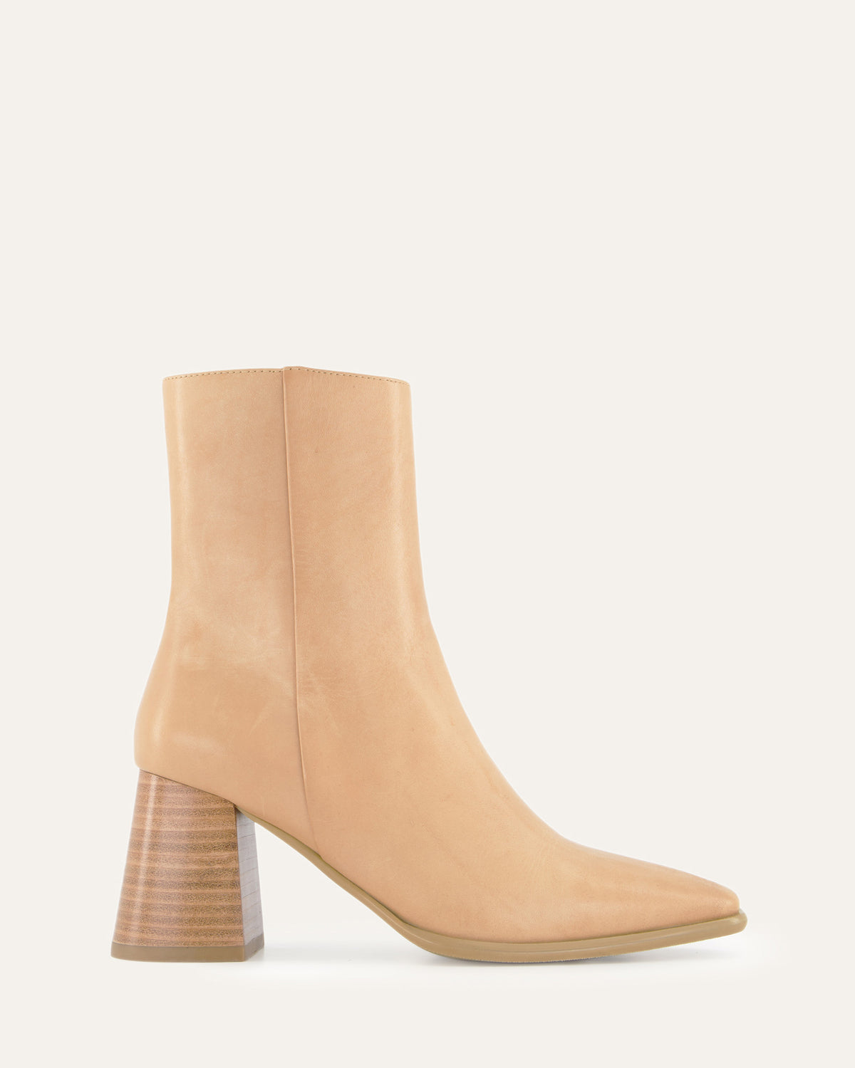 IGGY MID ANKLE BOOTS TAN LEATHER