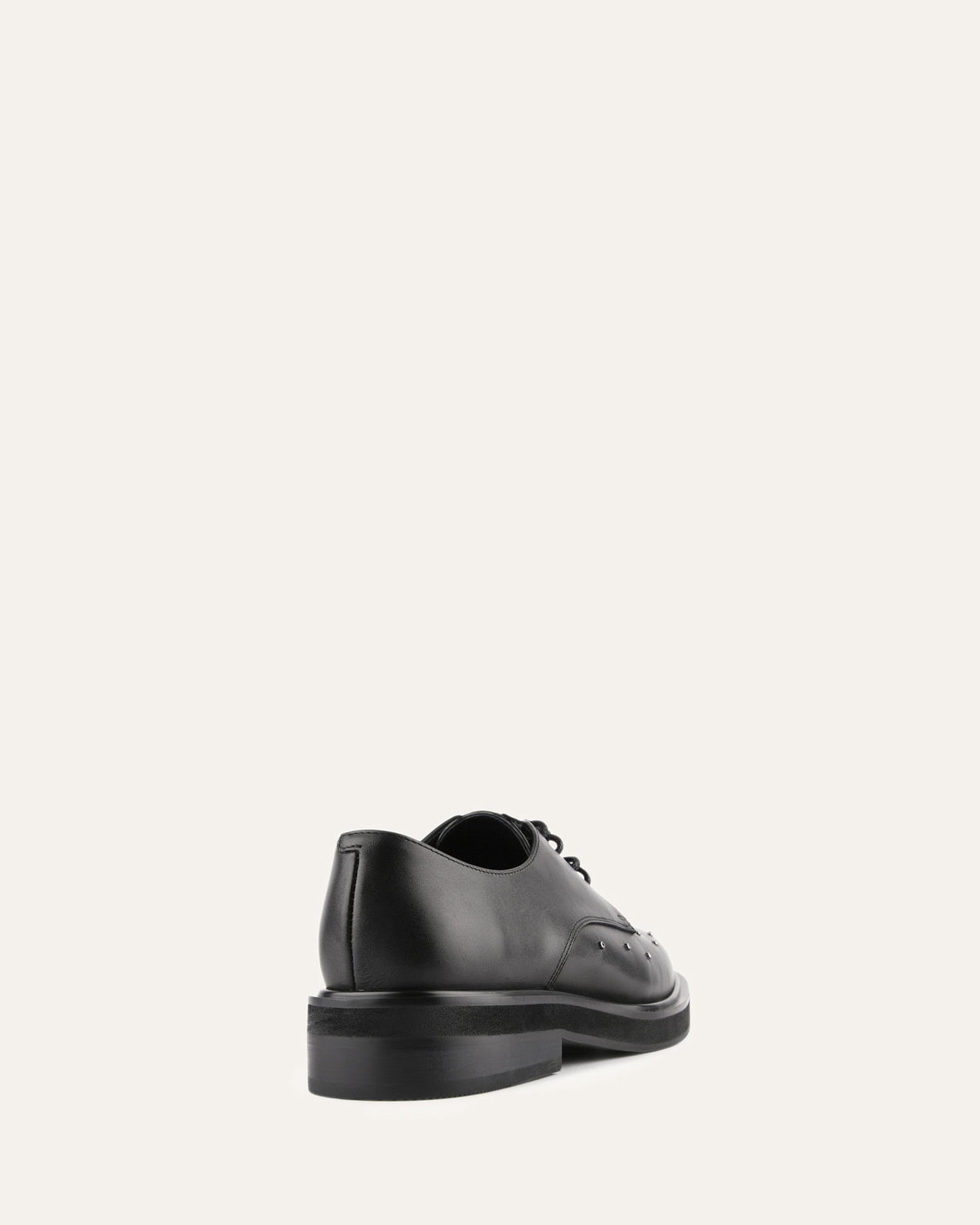 IKER LACE UPS BLACK LEATHER