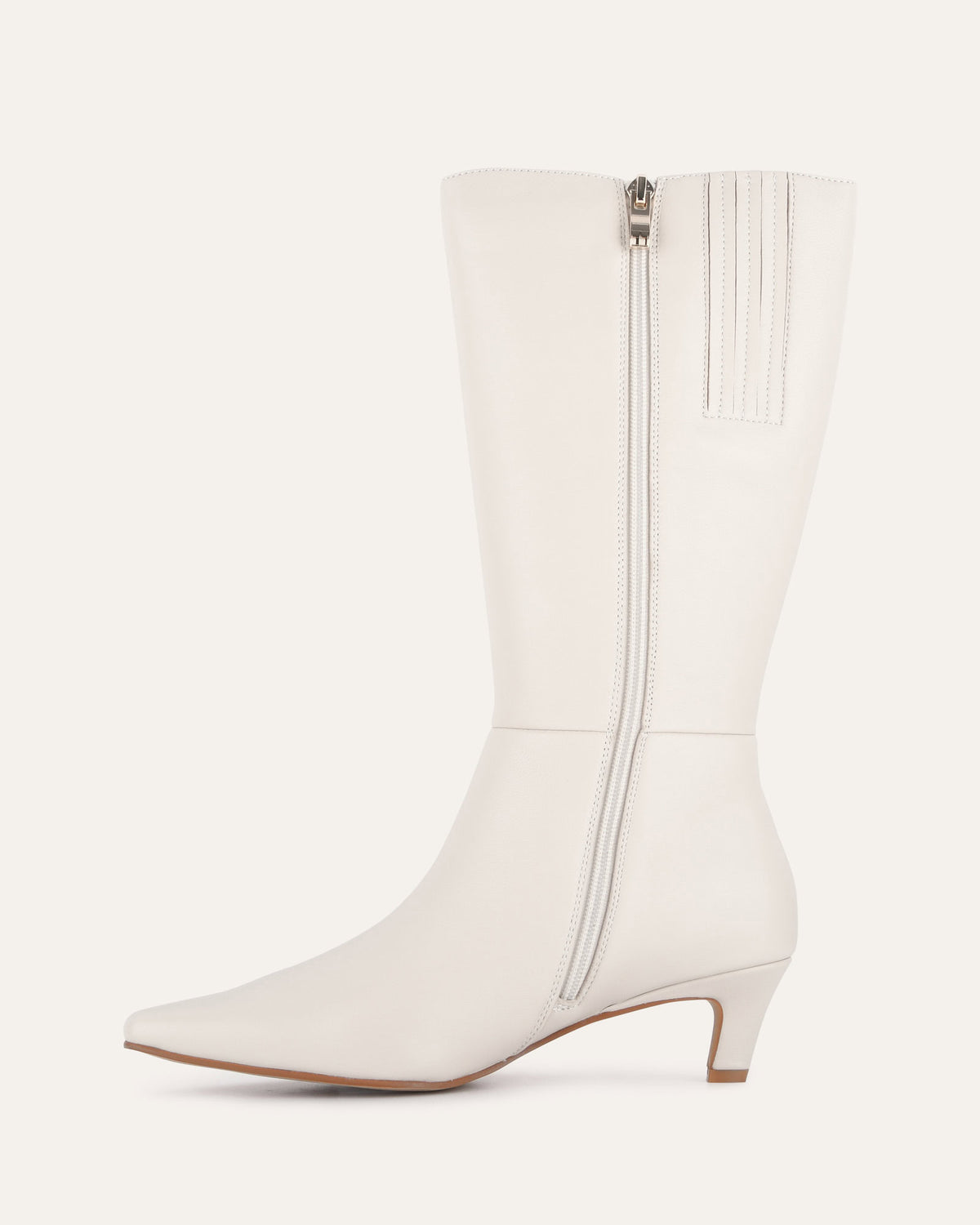 ISLA CALF BOOTS OFF WHITE LEATHER