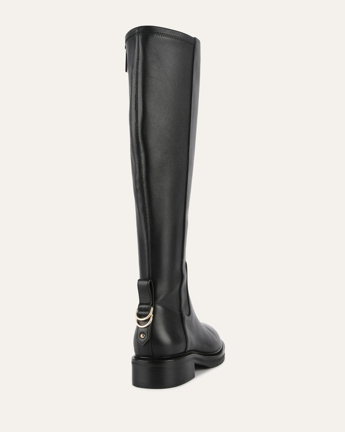 JAIDA KNEE BOOTS BLACK LEATHER