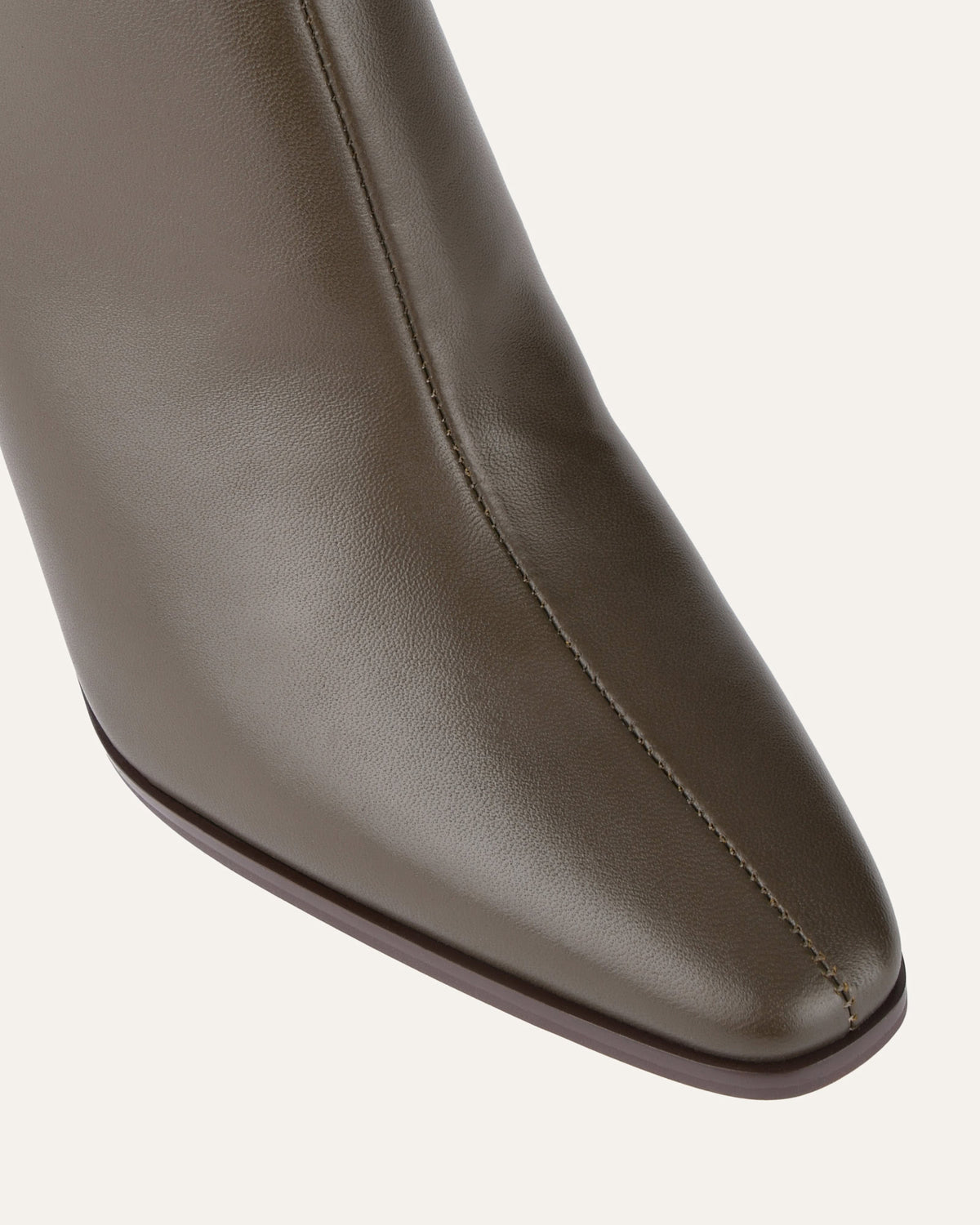 JEMIMA HIGH ANKLE BOOTS DARK OLIVE LEATHER