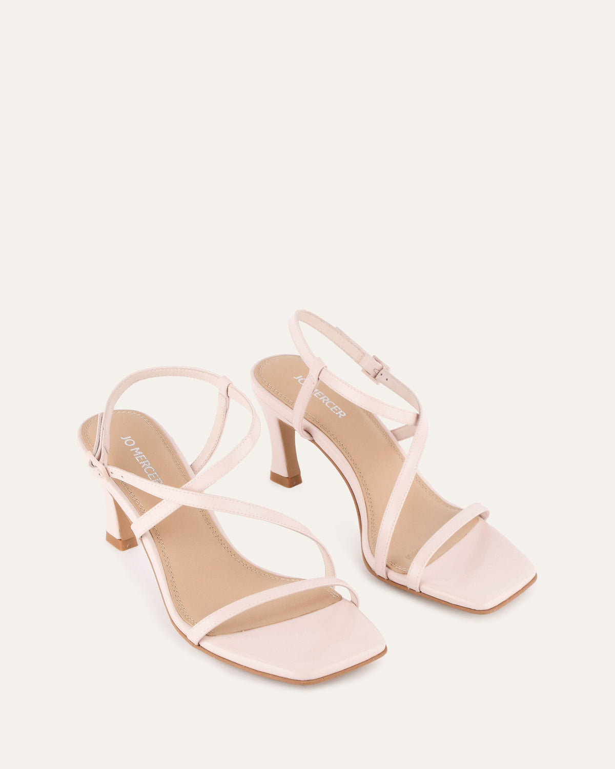 JOCKEY HIGH HEEL SANDALS SOFT PINK LEATHER