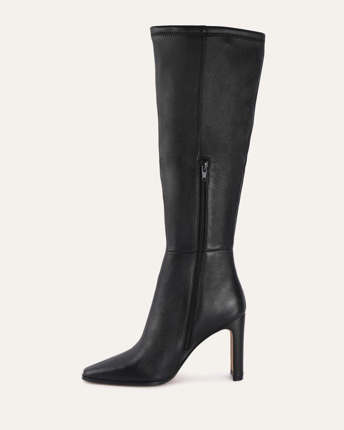 JOLENE KNEE BOOTS BLACK LEATHER