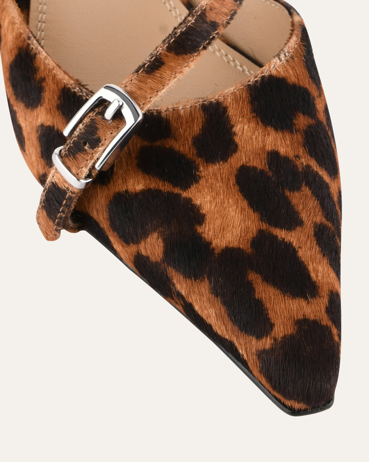 LEONA LOW HEELS OCELOT LEATHER