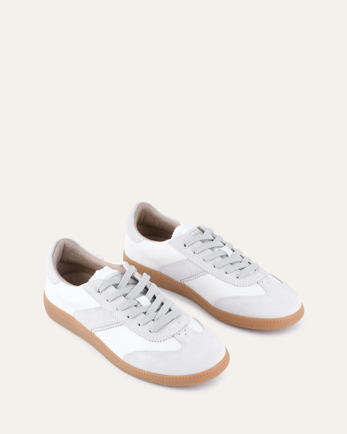 LOLA SNEAKERS WHITE GREY LEATHER