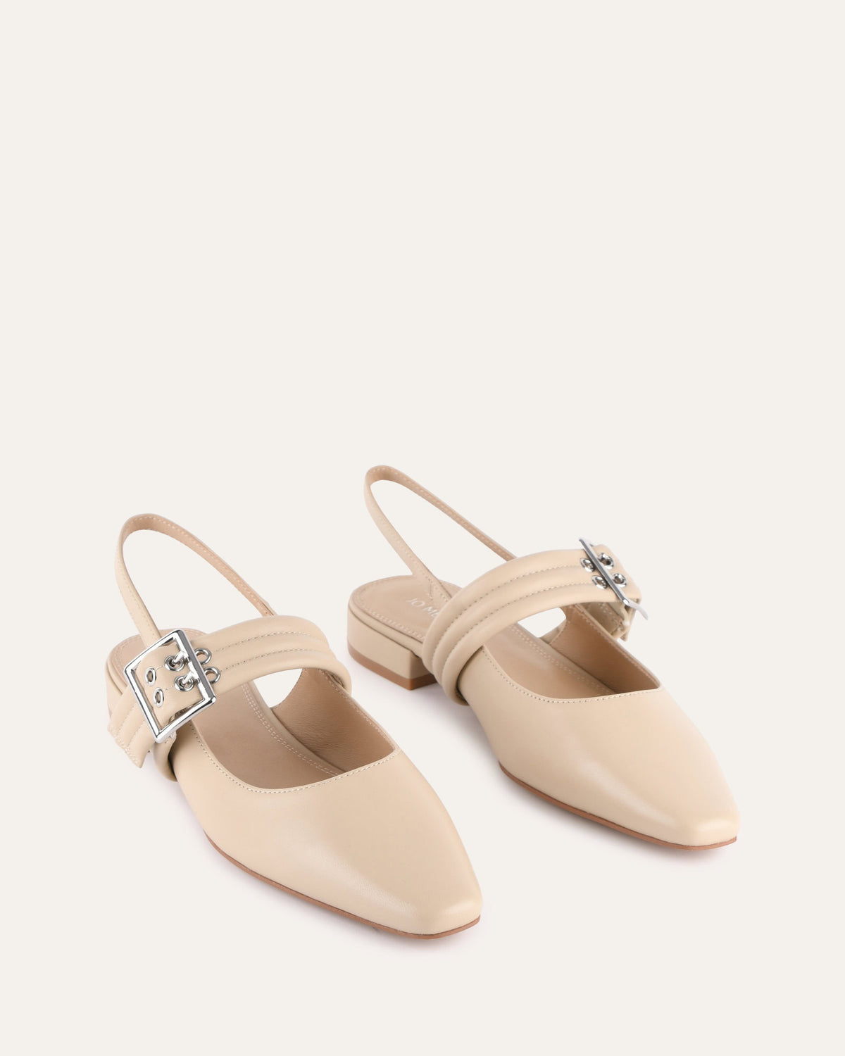 LONDON CASUAL FLATS SAND LEATHER