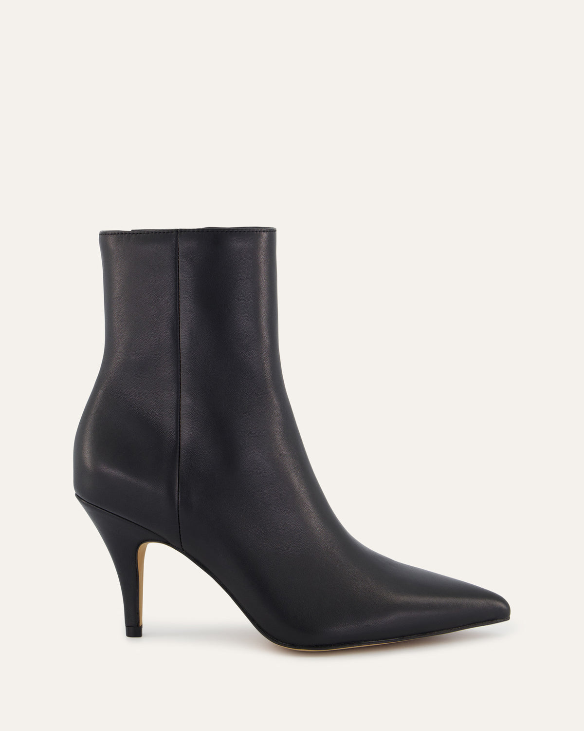 LOTTIE HIGH ANKLE BOOTS BLACK LEATHER