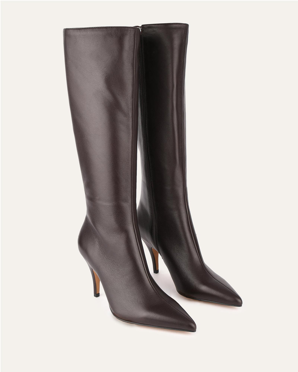 LOTUS KNEE BOOTS BITTER CHOC LEATHER