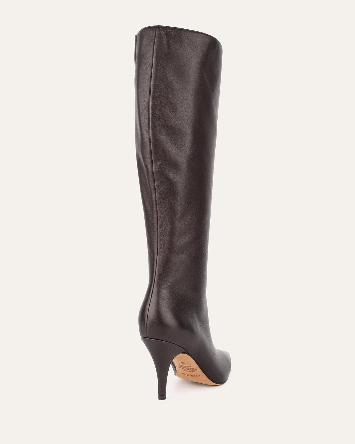 LOTUS KNEE BOOTS BITTER CHOC LEATHER