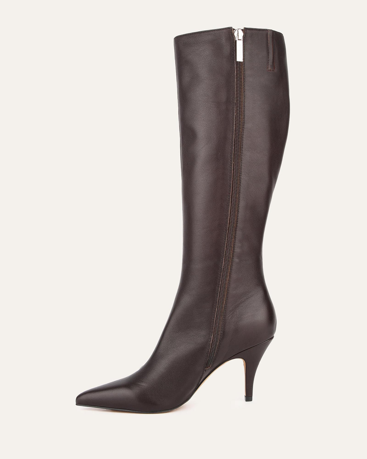 LOTUS KNEE BOOTS BITTER CHOC LEATHER